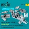 RESKIT RSU32-0170 OV-10D Bronco cockpit (Detailed edition) landing gears, wheel bays and weighted wheels set for Kitty Hawk/Zimimodel kit (3D Printed) 1/32